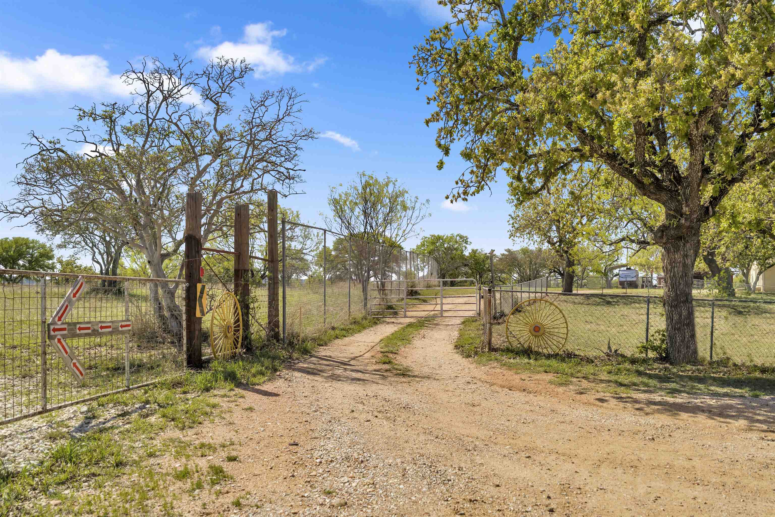 301 Wood Forest Road Kingsland, TX 78639 - Photo 3 of 32 a view of a yard with a tree