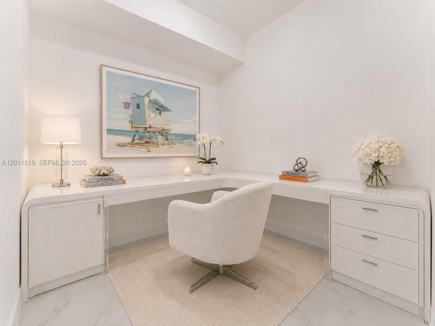 700 Northeast 24th Street, Unit 2504 Miami, FL 33137 - Photo 7 of 52 Den/Office. This Image has been digitally altered (Virtually Staged)