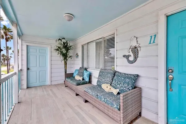 a view of a porch