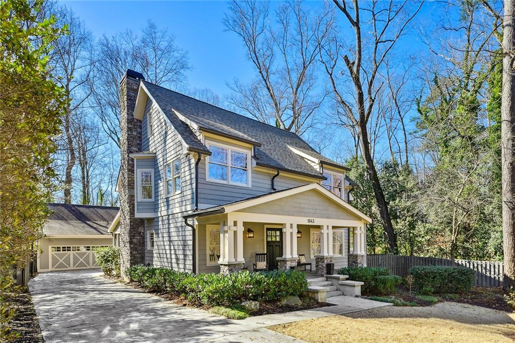 1843 Butlers Lane Decatur, GA 30033 - Photo 1 of 1 a front view of a house with garden
