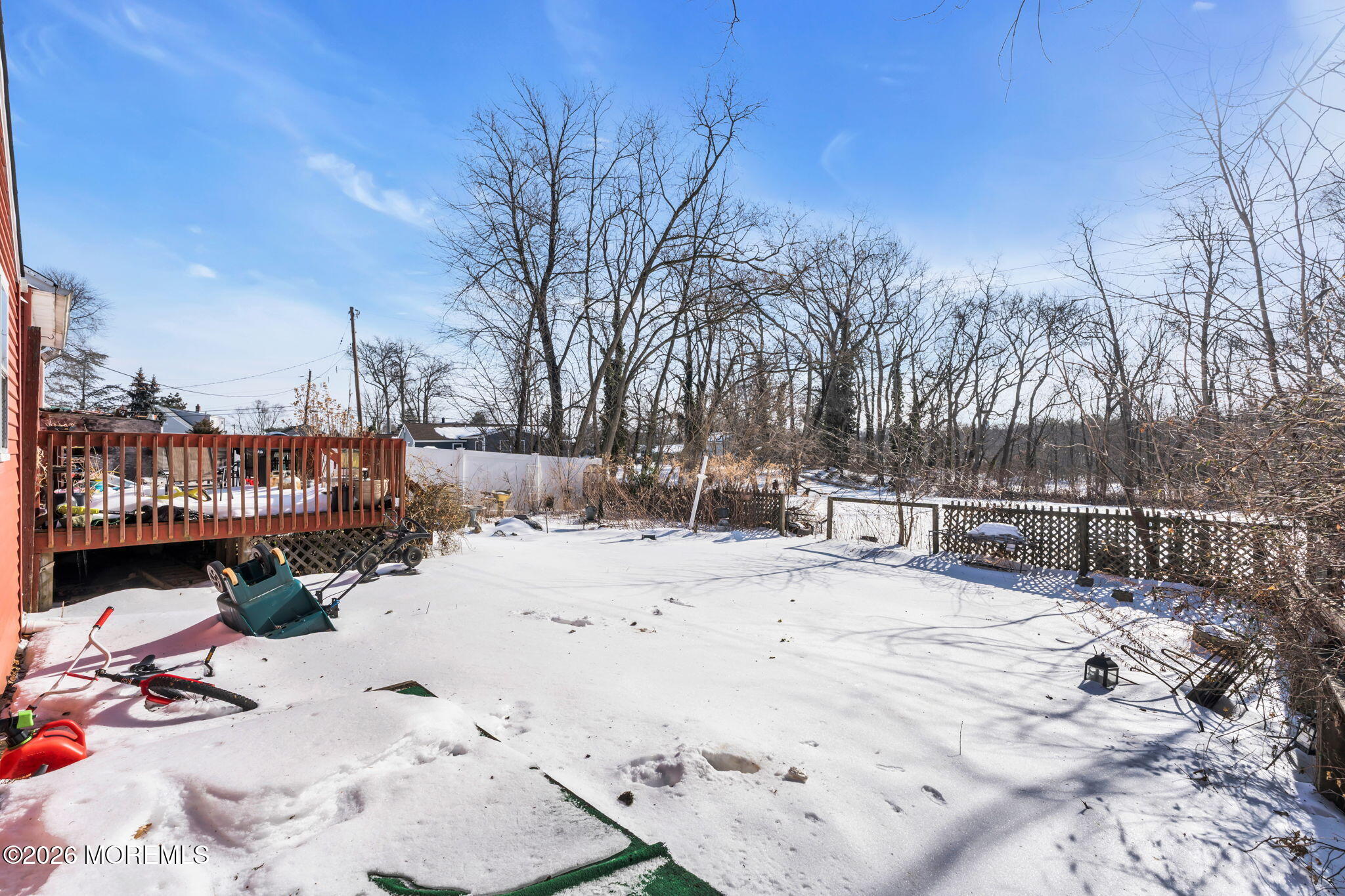 70 Ocean Boulevard Keyport, NJ 07735 - Photo 9 of 20 a view of a backyard of snow
