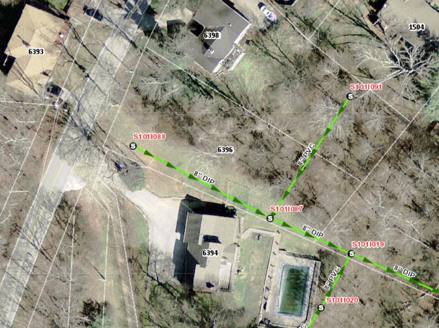 6396 Fairview Road Hixson, TN 37343 - Photo 10 of 13 6394 Fairview Rd Aerial Map with Topo