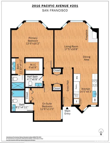 $1,599,000 | 2016 Pacific Avenue, Unit 201, San Francisco, CA 94109