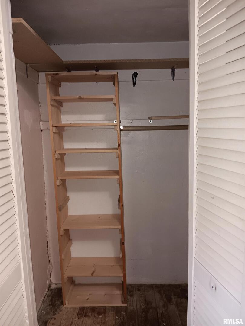 1935 Elm Street Murphysboro, IL 62966 - Photo 15 of 23 a view of walk in closet with empty racks