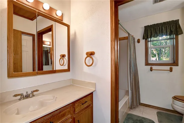 a view of backyard with green space