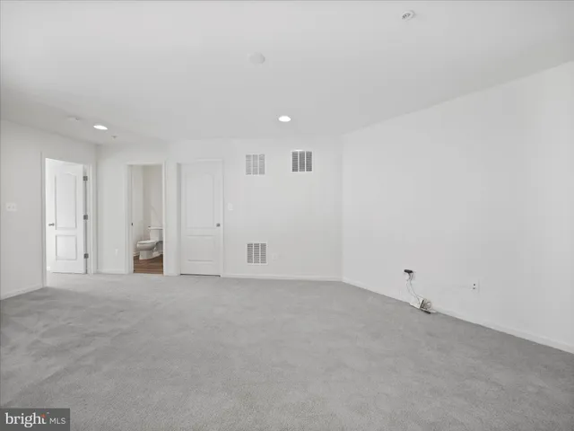 a view of an empty room