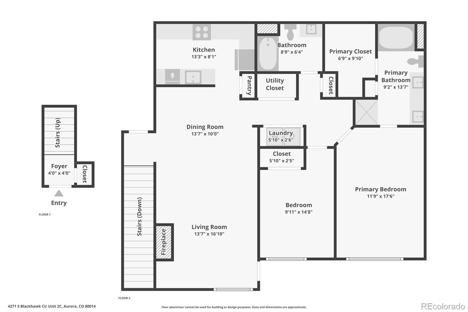 4271 South Blackhawk Circle, Unit 2C Aurora, CO 80014 - Photo 36 of 45 a picture of a wall with a white wall and a white refrigerator