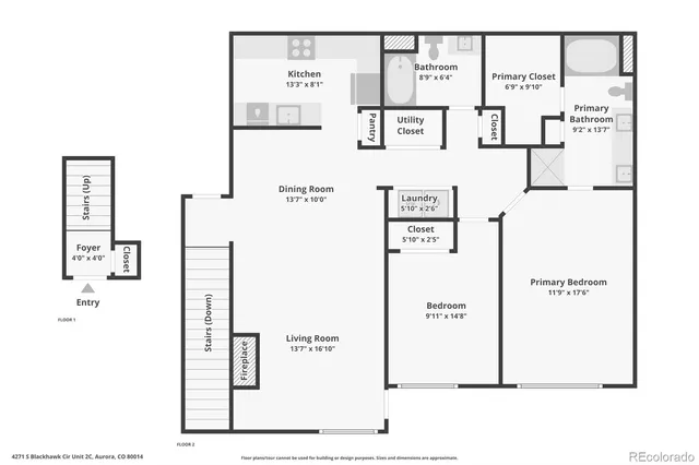 $2,750 | 4271 South Blackhawk Circle, Unit 2C, Aurora, CO 80014