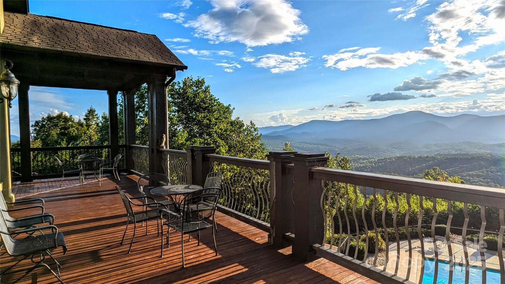 0 Golden Ridge Drive Lake Lure, NC 28746 - Photo 9 of 10 a view of a balcony with wooden floor and outdoor seating