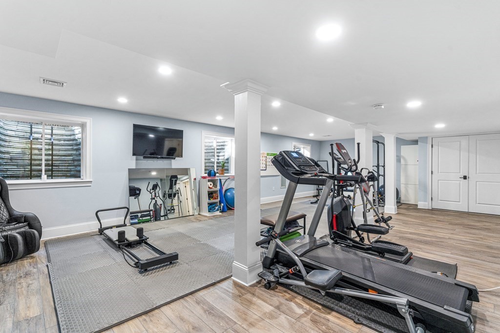 508 South Border Road Winchester, MA 01890 - Photo 32 of 41 a view of a room with gym equipment