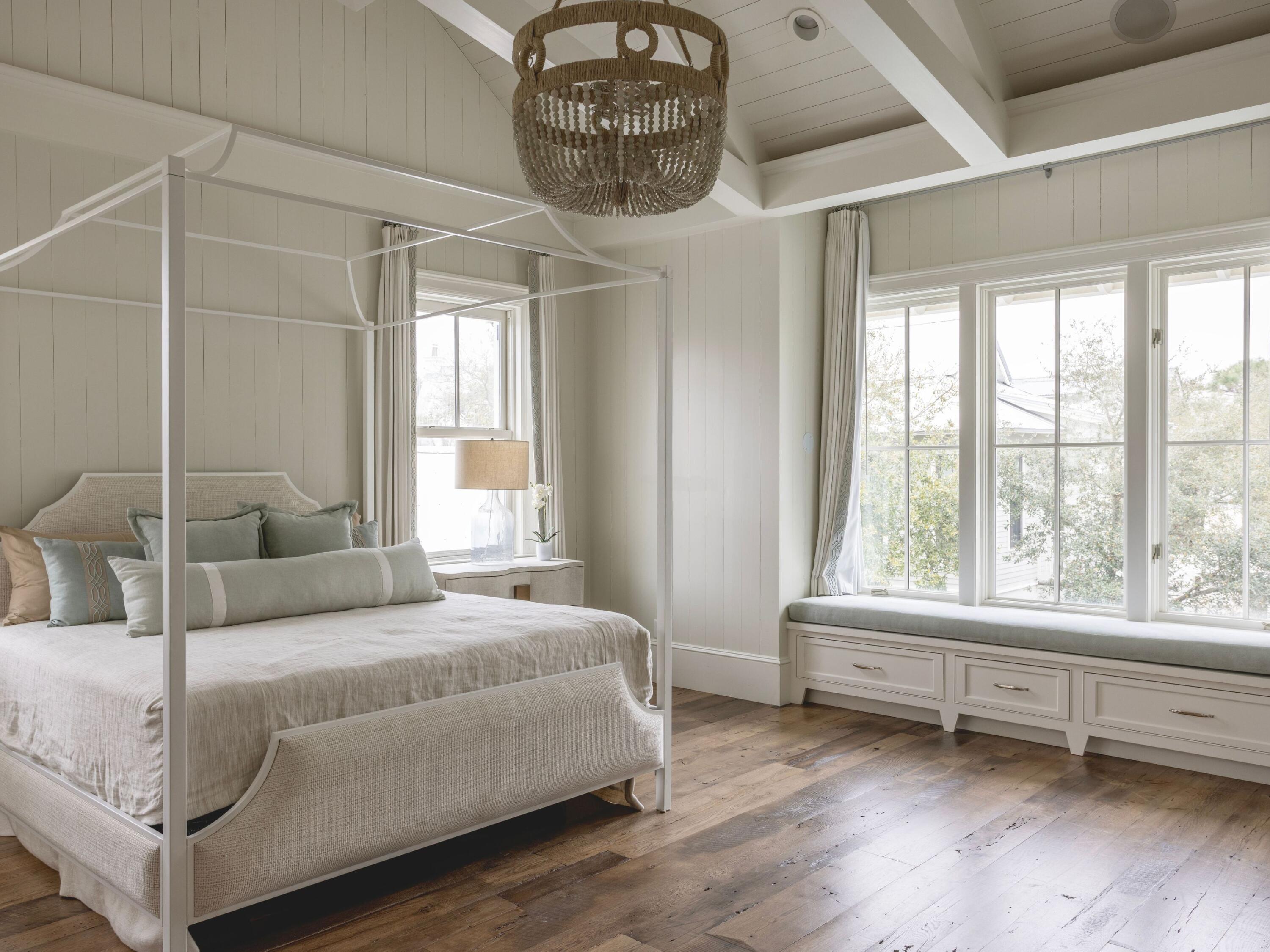 116 Wiregrass Way Santa Rosa Beach, FL 32459 - Photo 23 of 52 a bedroom with a bed and a large window
