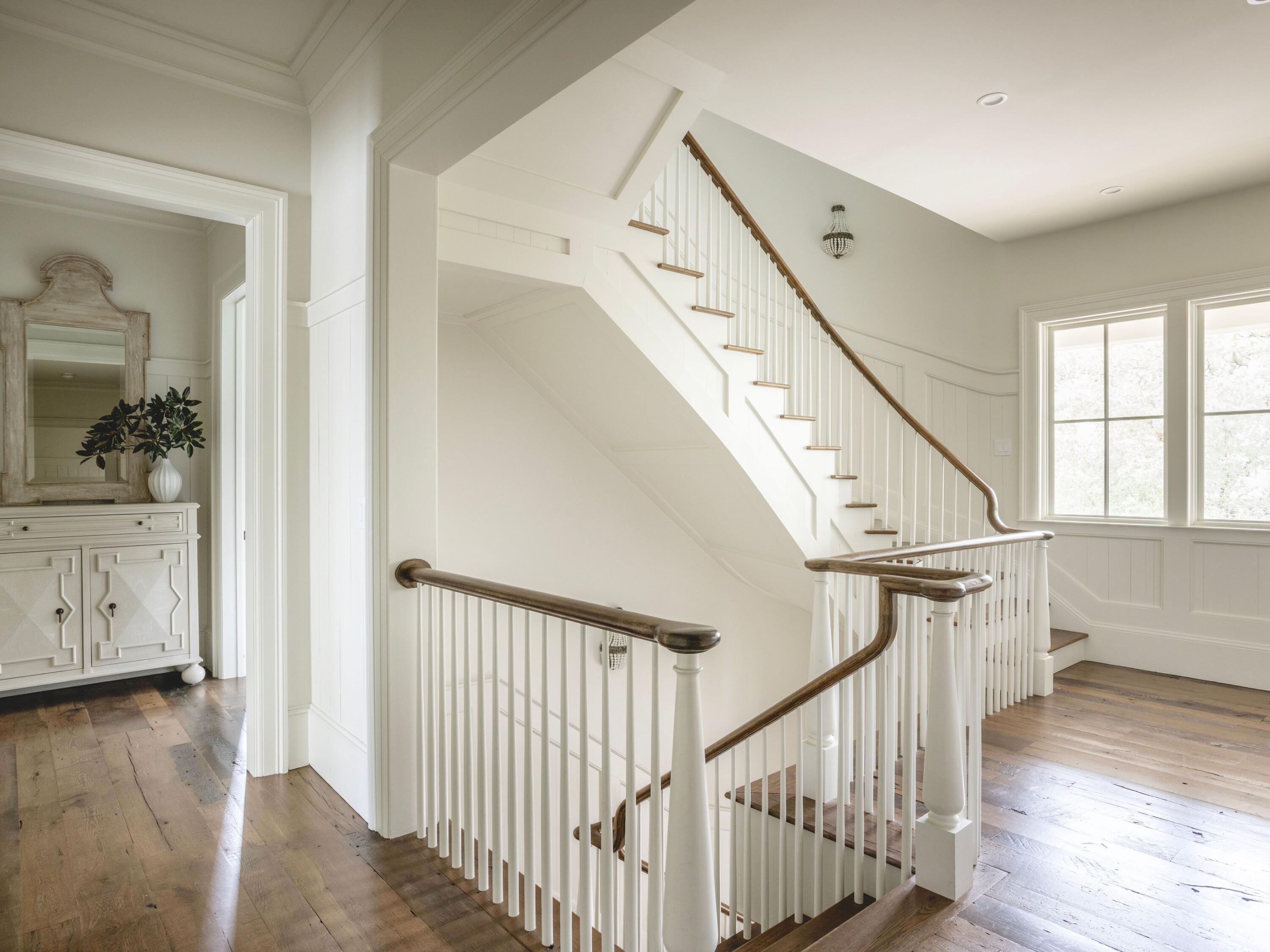 116 Wiregrass Way Santa Rosa Beach, FL 32459 - Photo 35 of 52 a view of staircase with wooden floor and stairs