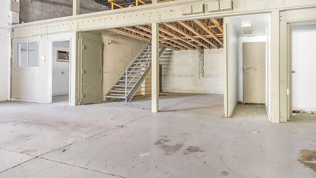 a bathroom with a window