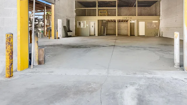 an empty room with window