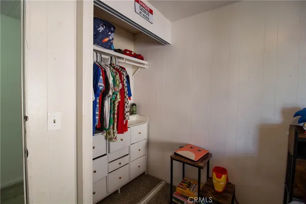 a view of a walk in closet