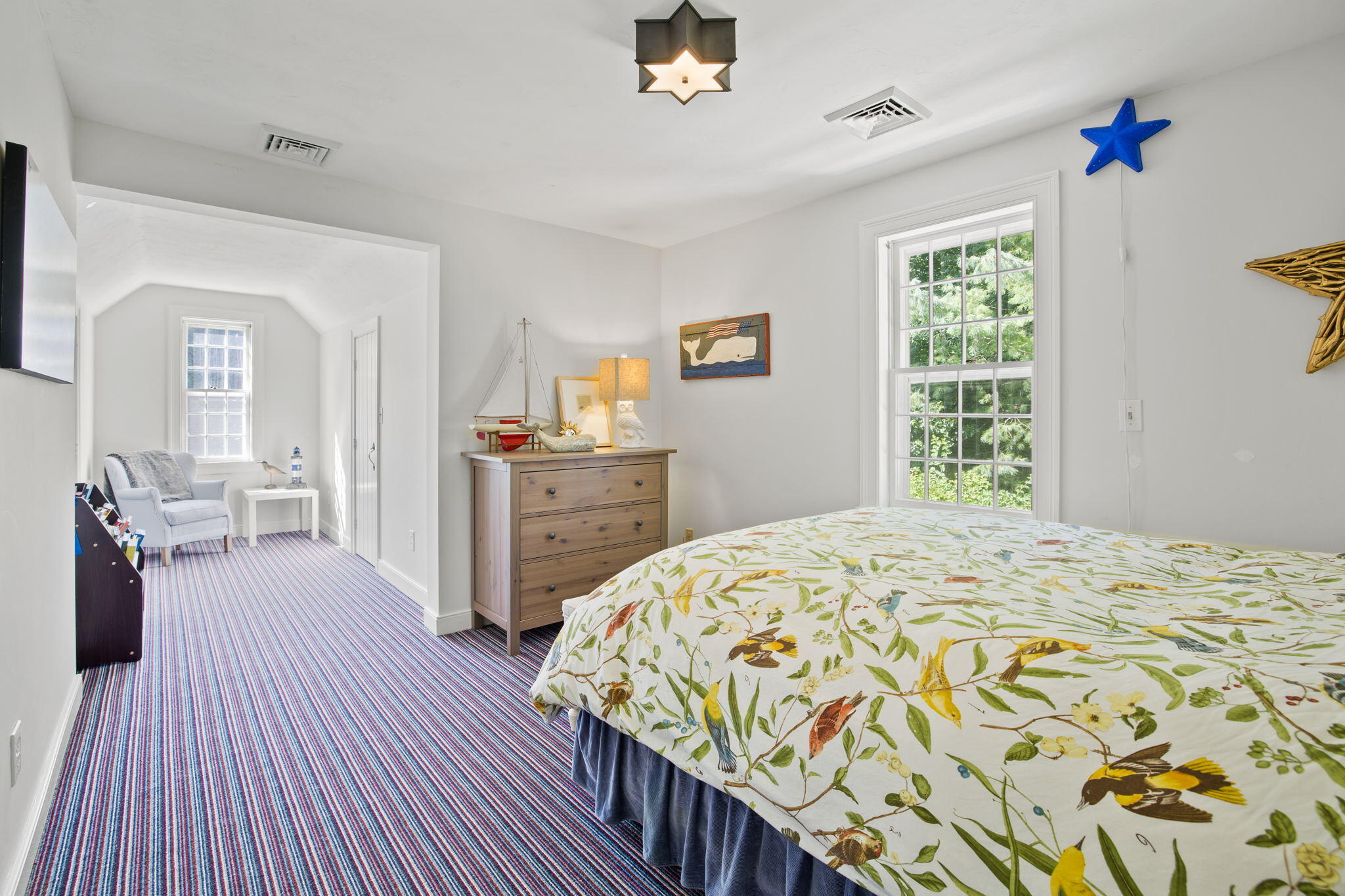 141 Point Hill Road West Barnstable, MA 02668 - Photo 11 of 26 a bedroom with a bed and wooden floor