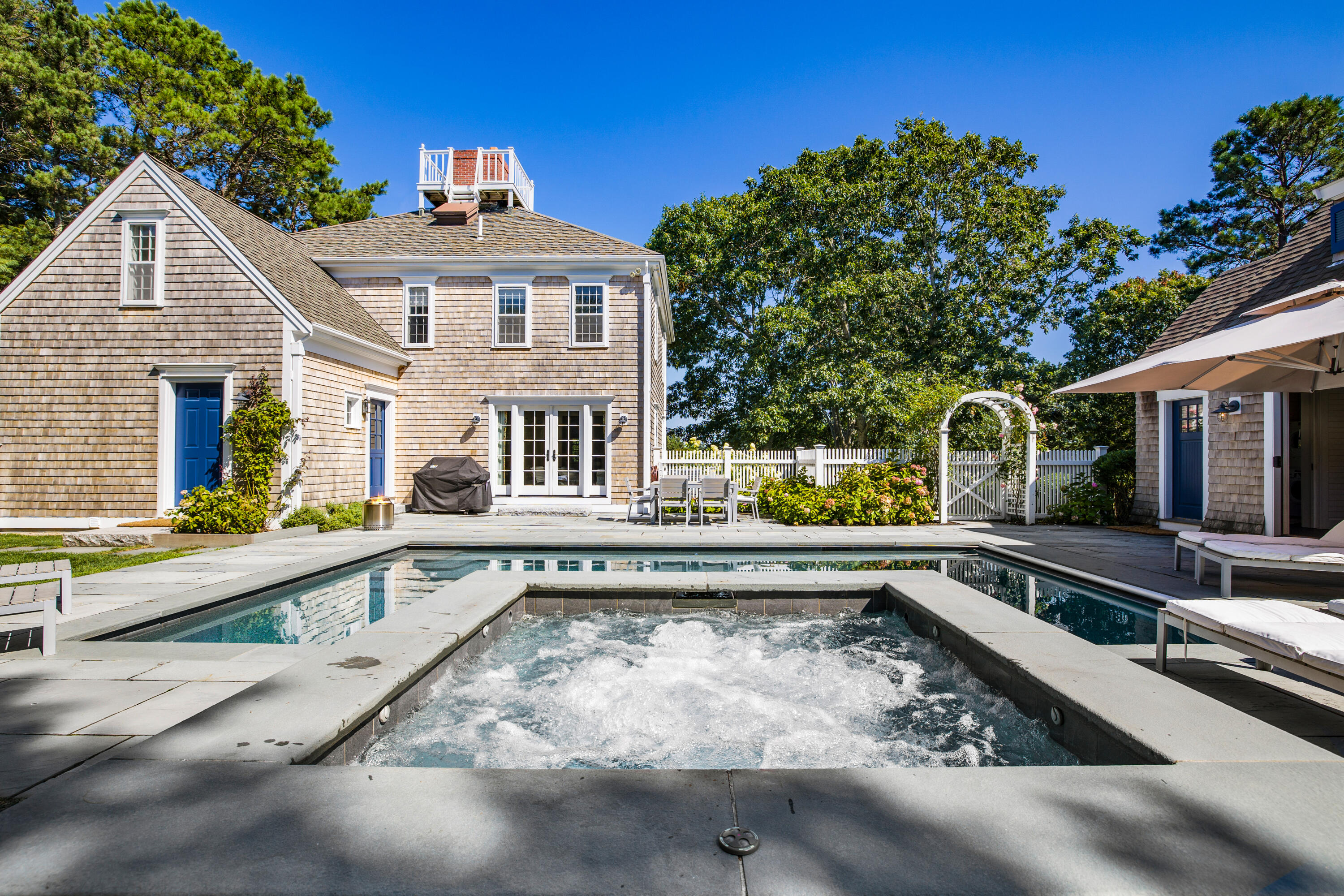 141 Point Hill Road West Barnstable, MA 02668 - Photo 23 of 26 a front view of house with yard and outdoor seating