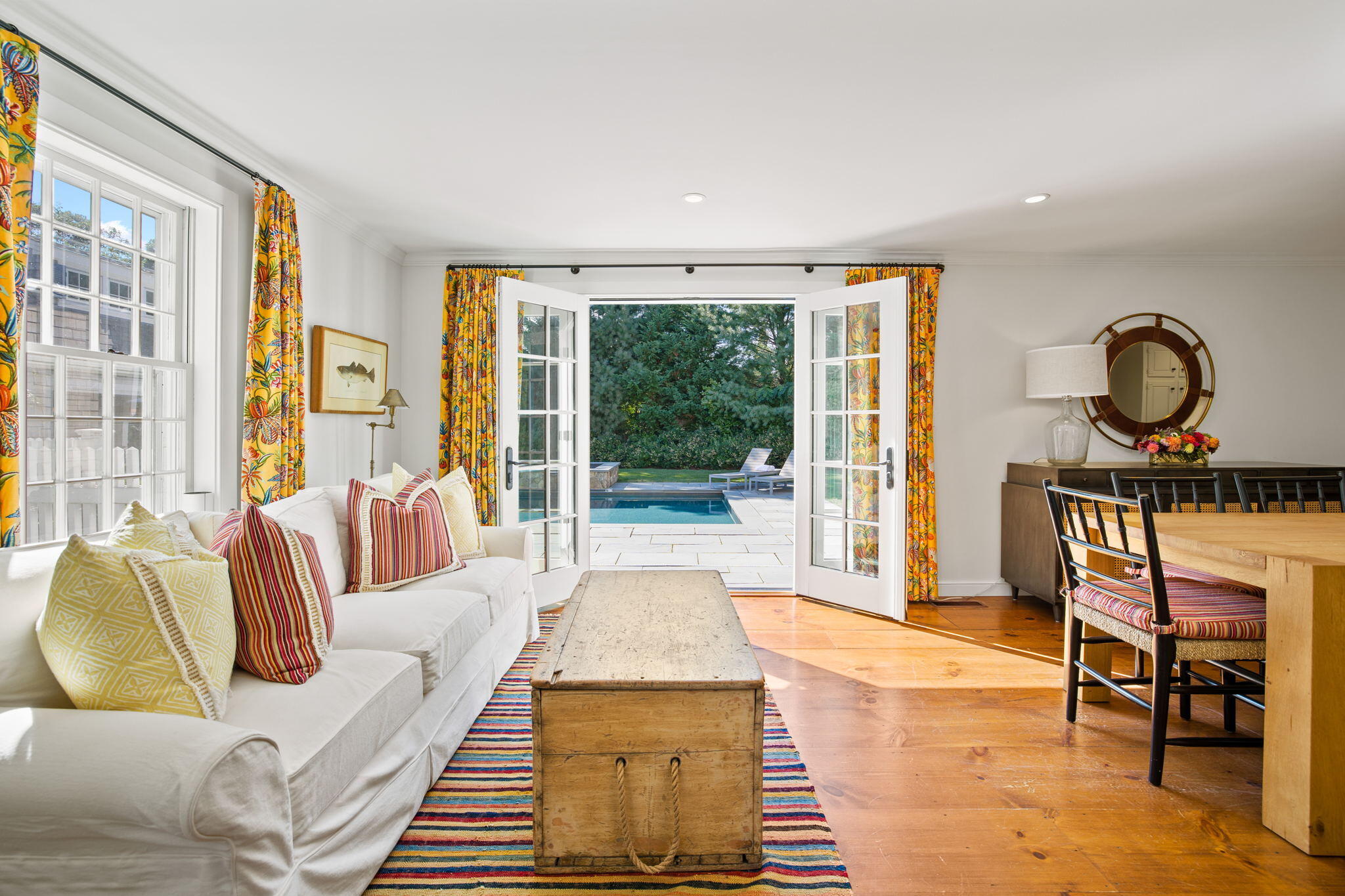141 Point Hill Road West Barnstable, MA 02668 - Photo 4 of 26 a living room with furniture and a floor to ceiling window