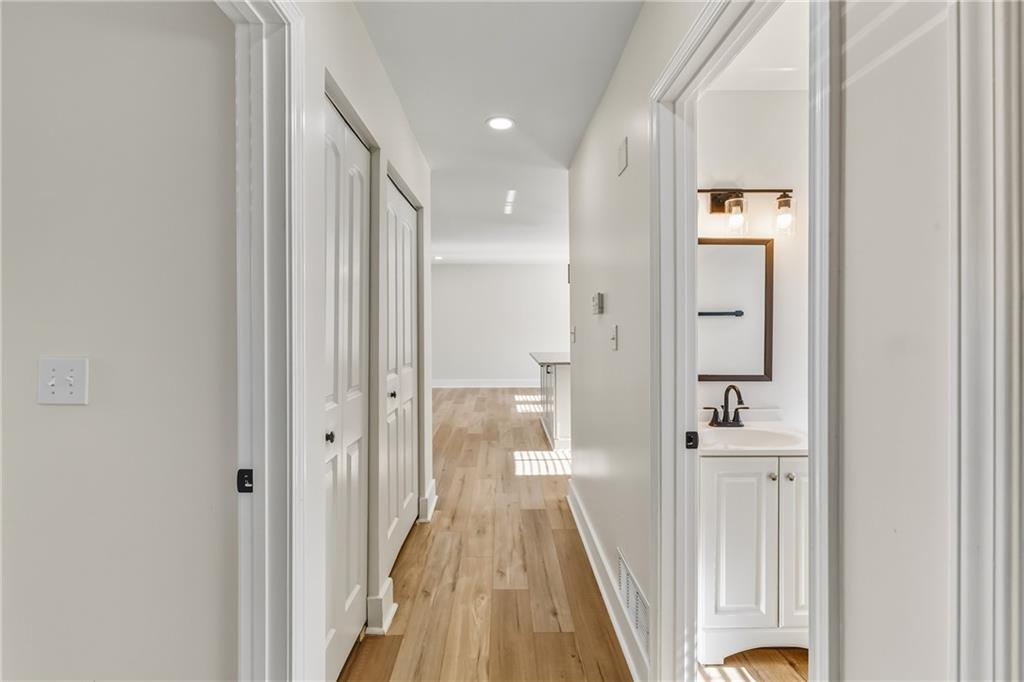3822 Stephanie Drive Southwest Atlanta, GA 30331 - Photo 15 of 28 a view of a bathroom from a hallway