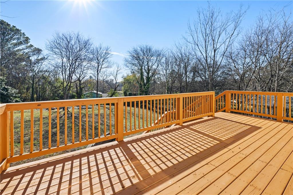 3822 Stephanie Drive Southwest Atlanta, GA 30331 - Photo 24 of 28 a view of wooden deck