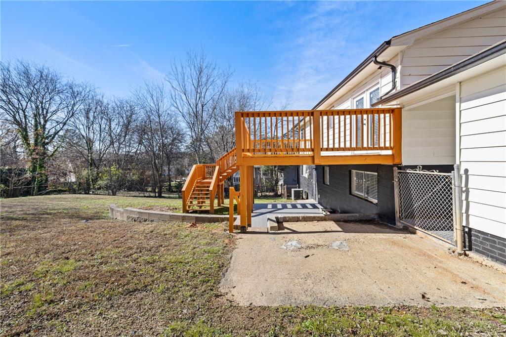 3822 Stephanie Drive Southwest Atlanta, GA 30331 - Photo 26 of 28 a view of outdoor space and deck