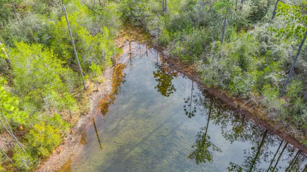 a view of a pathway with a yard