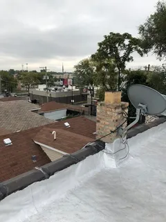 a view of outdoor space with seating area