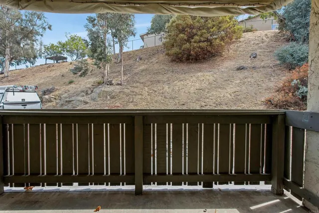 a view of a wooden fence