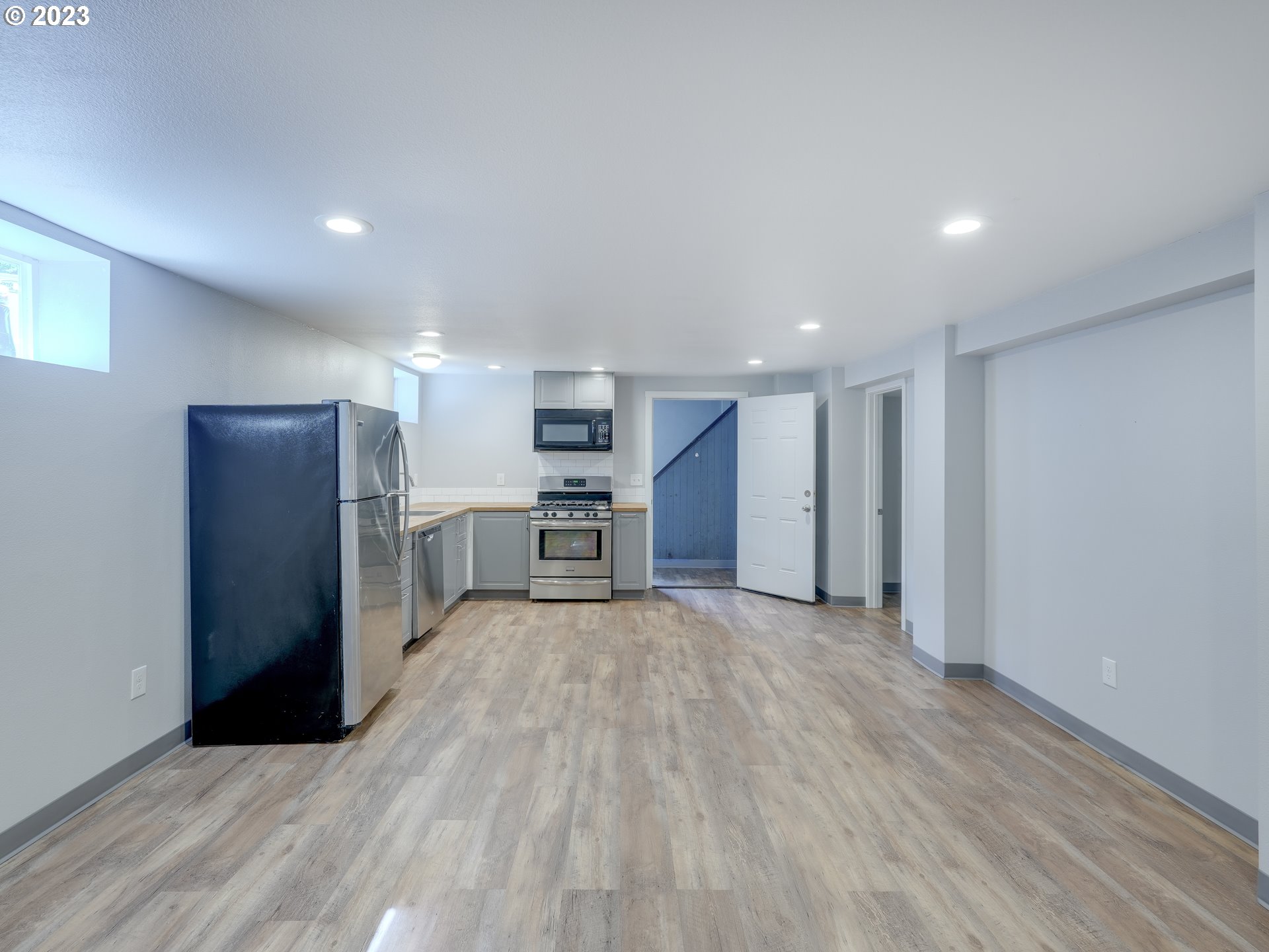 6676 North Mears Street Portland, OR 97203 - Photo 15 of 21 a view of kitchen with wooden floor