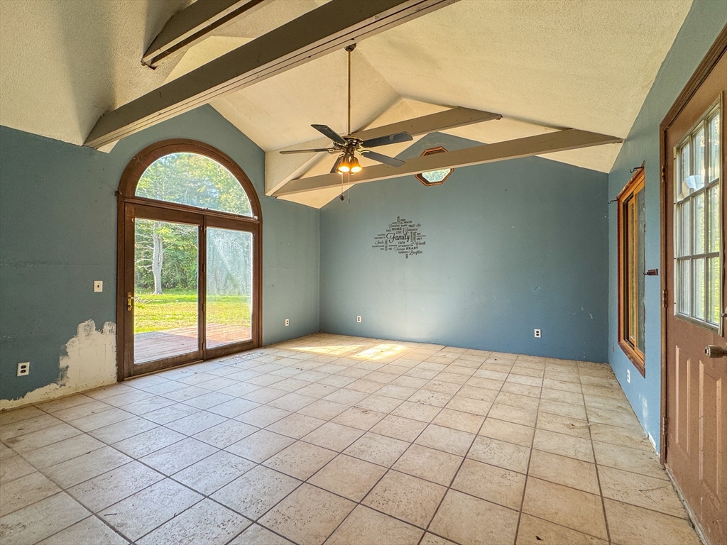 198 Union Road Wales, MA 01081 - Photo 25 of 42 a view of a livingroom with a staircase
