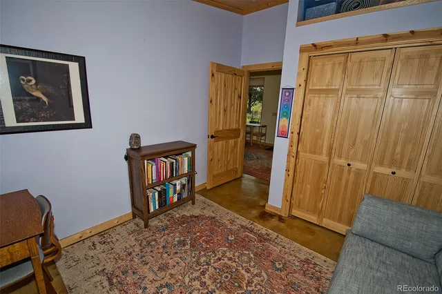 a view of an entryway with a rug