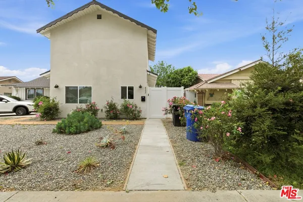a view of a yard with plants
