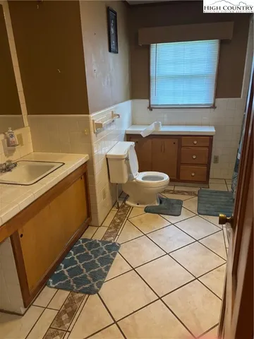 a bathroom with a sink and a toilet