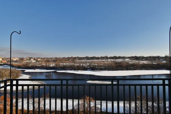 a view of city from balcony