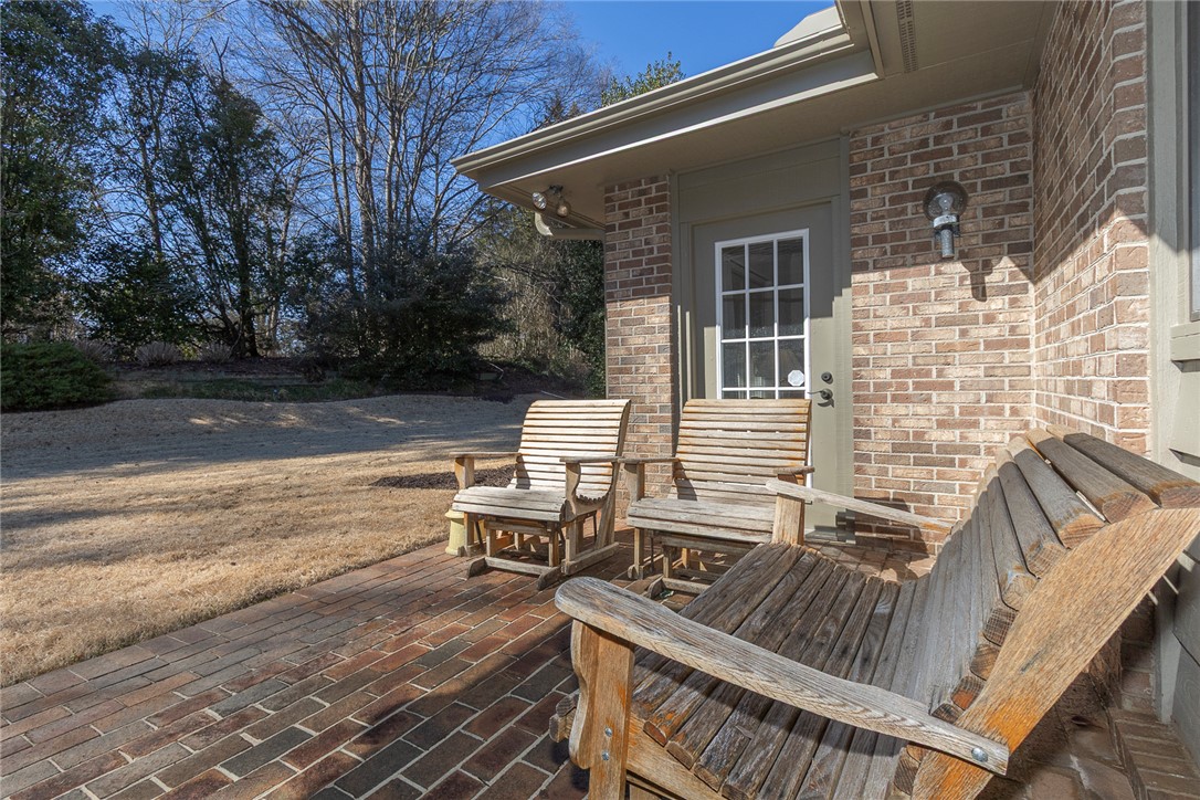 52 Hickory Way Clemson, SC 29631 - Photo 37 of 49 This inviting patio area offers a perfect spot for relaxation outdoors.