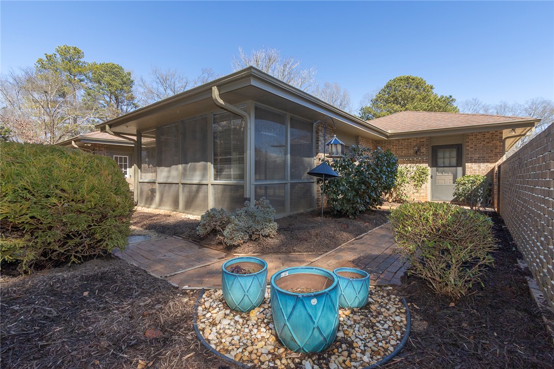 52 Hickory Way Clemson, SC 29631 - Photo 38 of 49 This charming home offers a serene outdoor space, perfect for relaxing and enjoying nature's beauty.