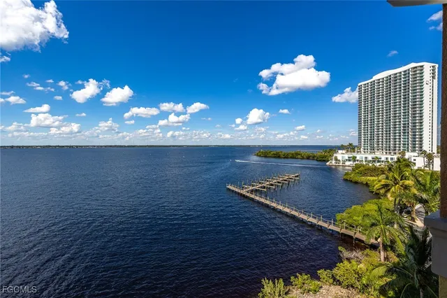 a view of a lobby with a chair