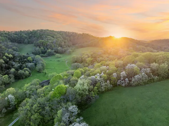a view of an outdoor space and mountain view