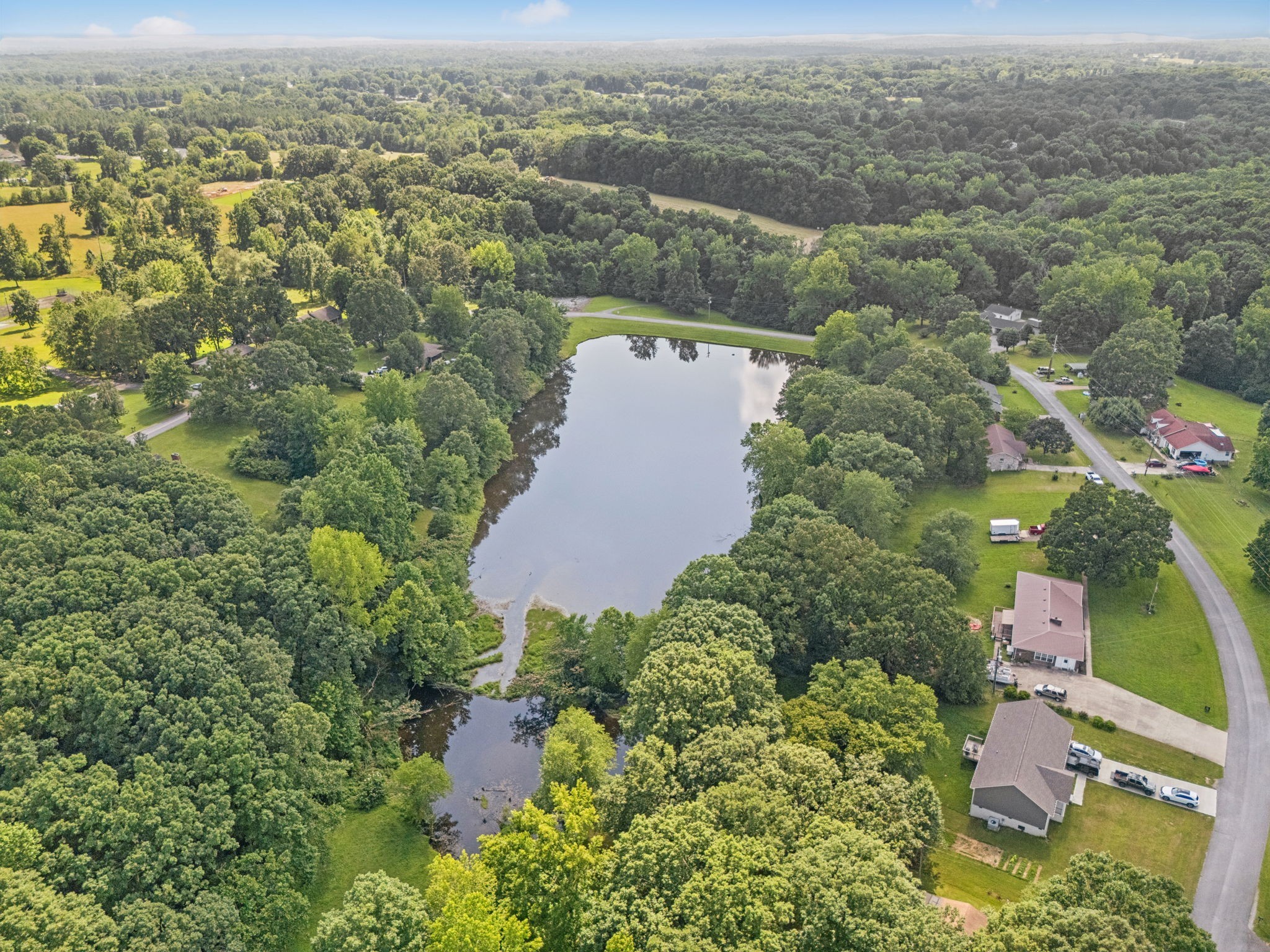 630 Lakeview Court Tennessee Ridge, TN 37178 - Photo 41 of 76 an aerial view of a house with a yard