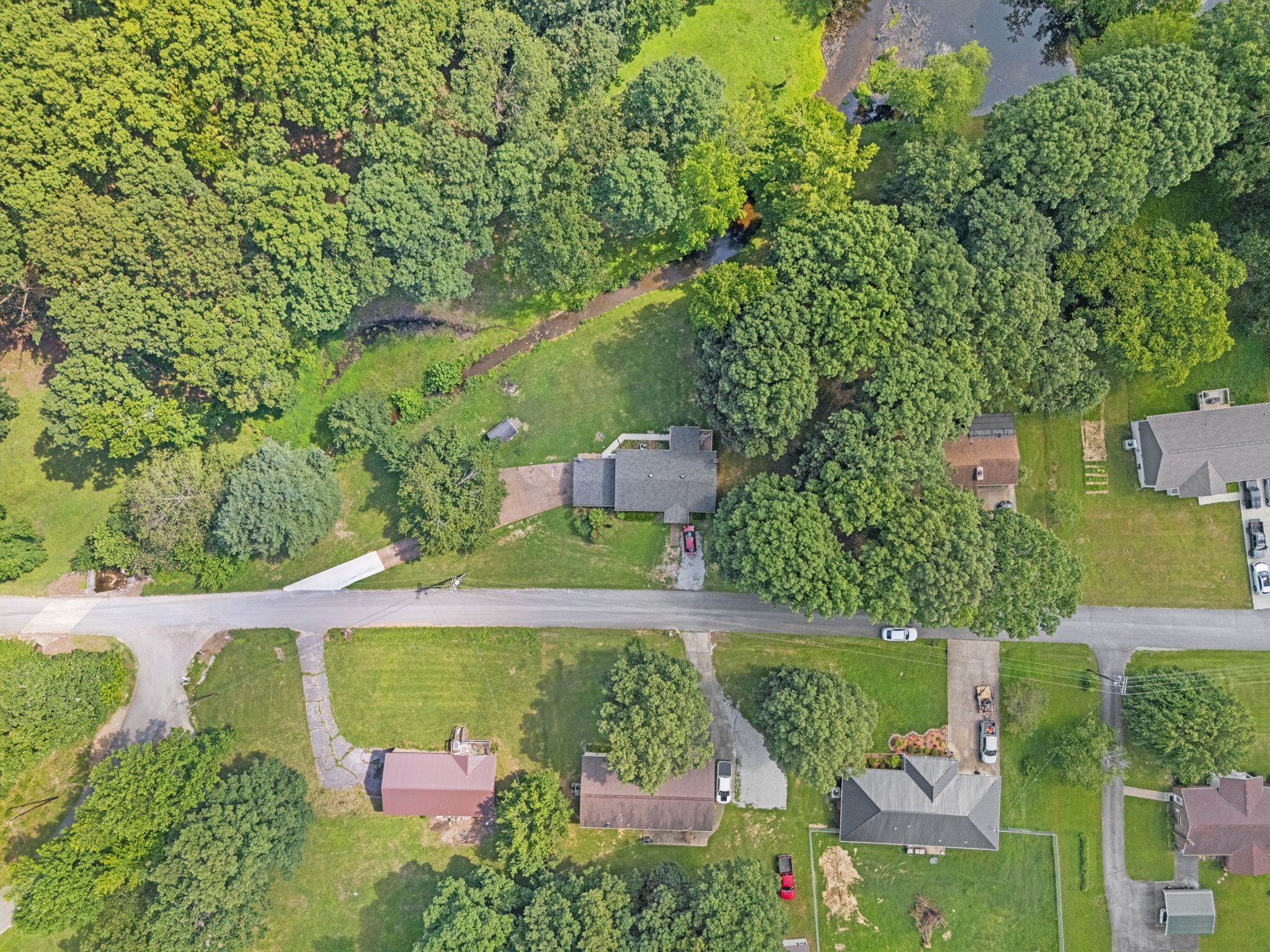 630 Lakeview Court Tennessee Ridge, TN 37178 - Photo 49 of 76 an aerial view of a house