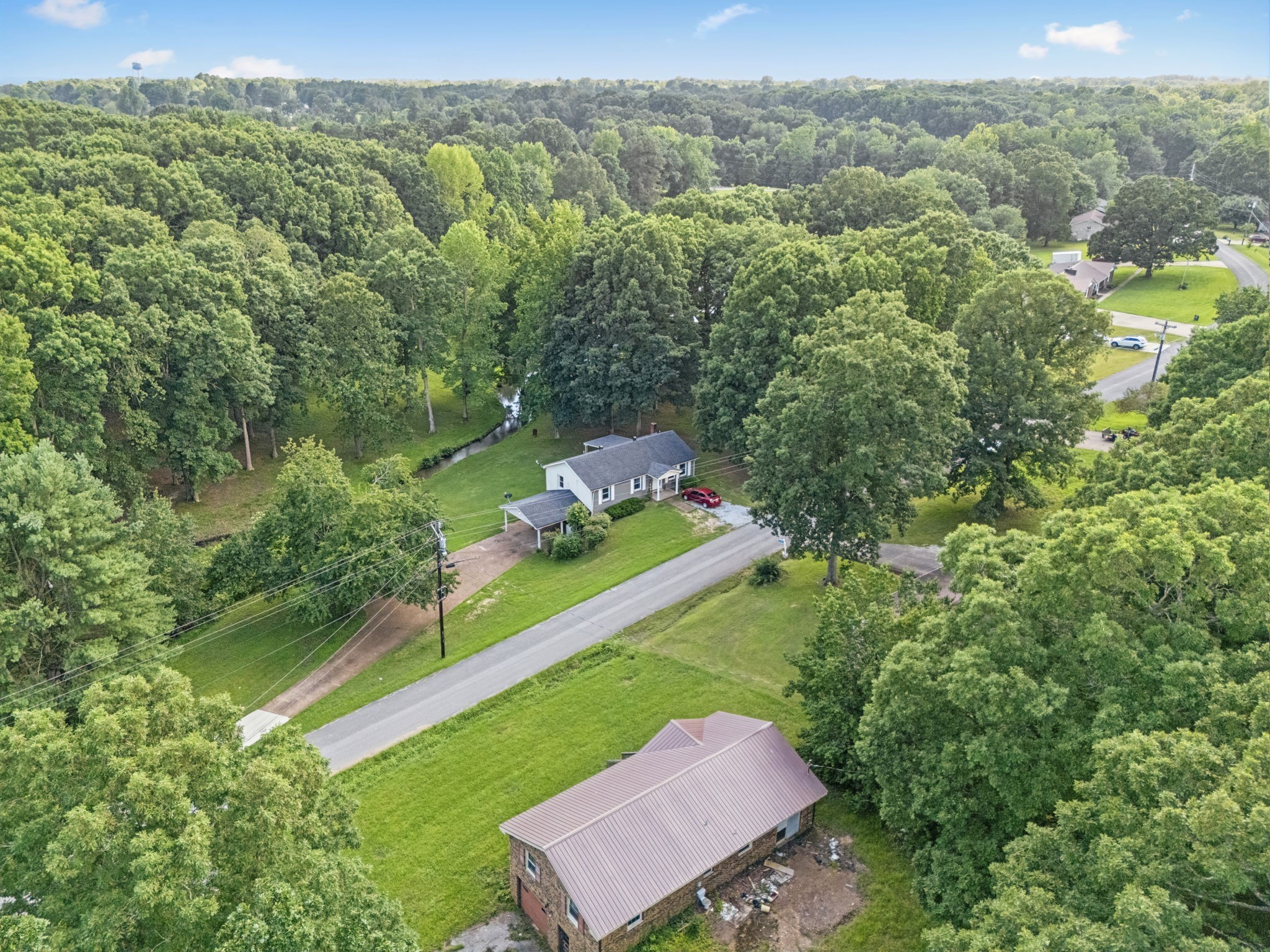 630 Lakeview Court Tennessee Ridge, TN 37178 - Photo 55 of 76 an aerial view of a house
