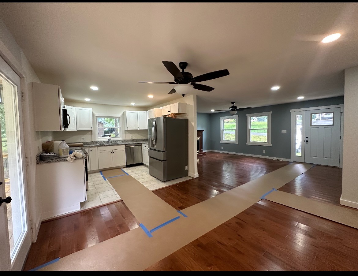 630 Lakeview Court Tennessee Ridge, TN 37178 - Photo 64 of 76 a view of kitchen with cabinets and wooden floor