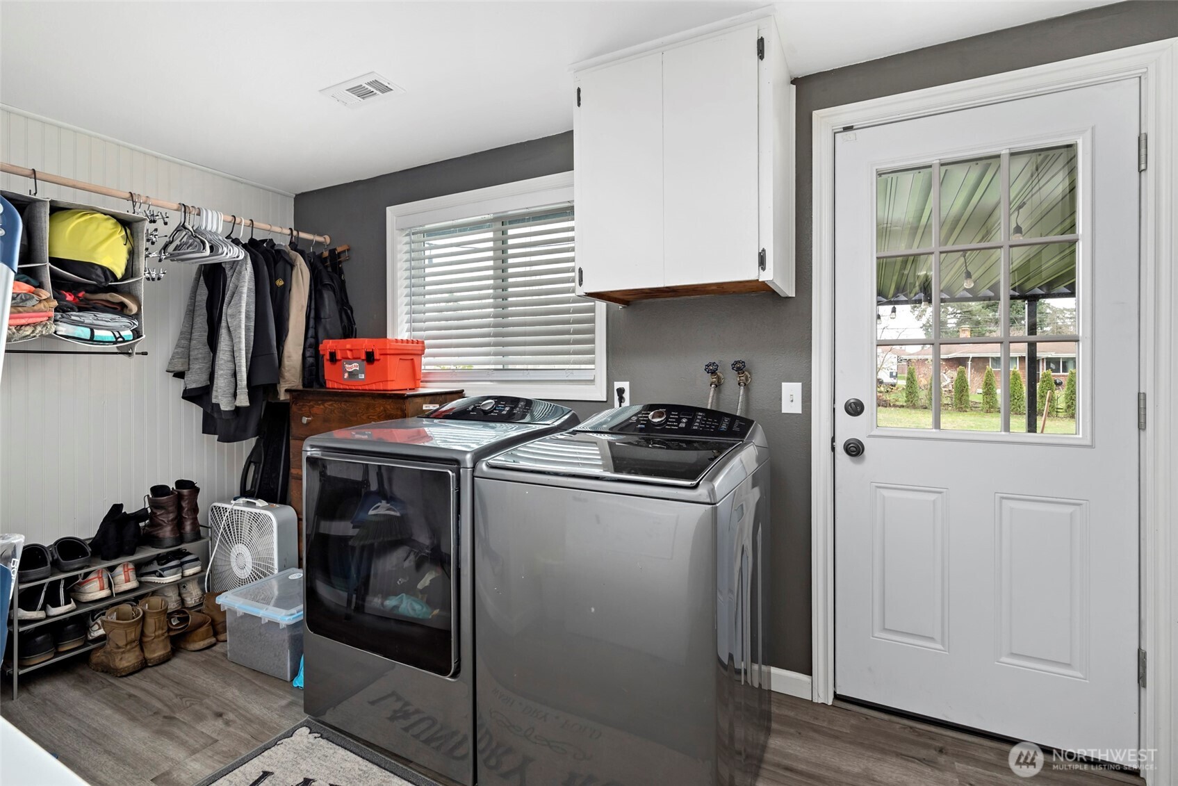 541 Southeast 5th Avenue Oak Harbor, WA 98277 - Photo 15 of 35 a view of a storage and utility room with washer and dryer