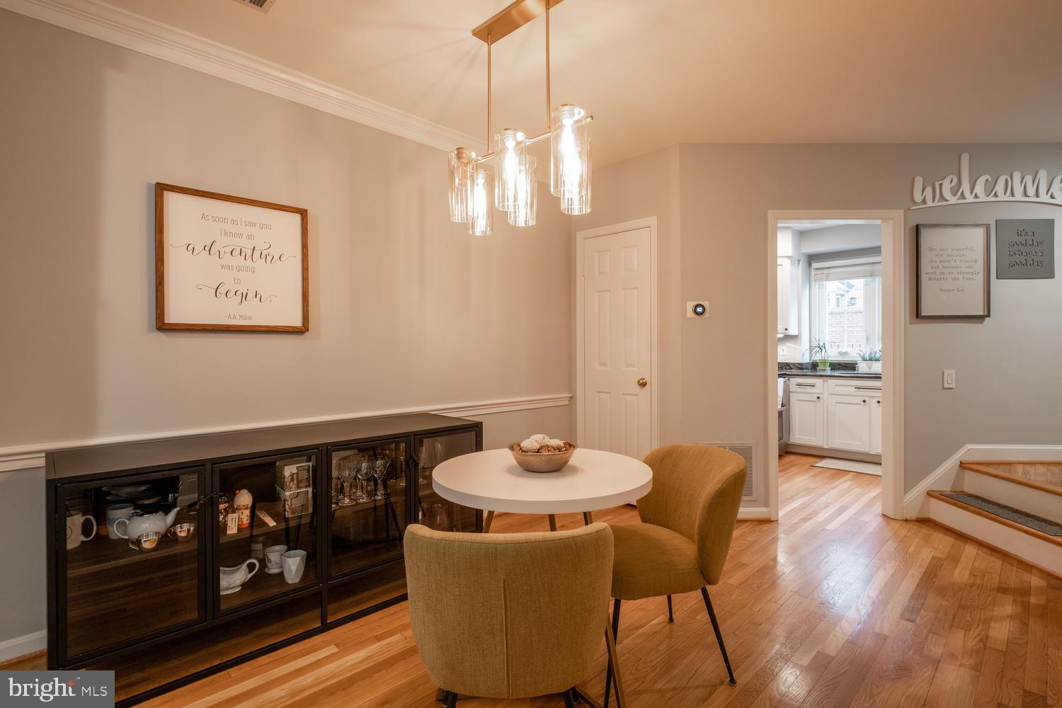 1221 Portner Road Alexandria, VA 22314 - Photo 10 of 34 a view of a dining room with furniture window and wooden floor