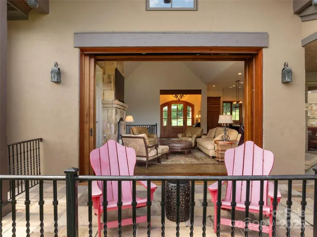 a view of living room and front door