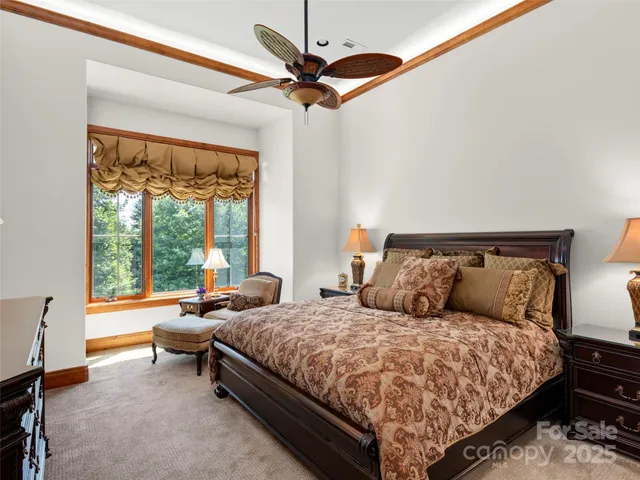 a bed room with a bed and a couch