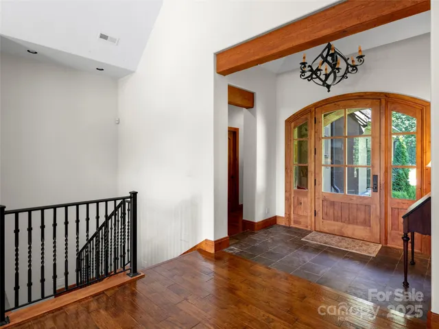 a view of front door with hallway