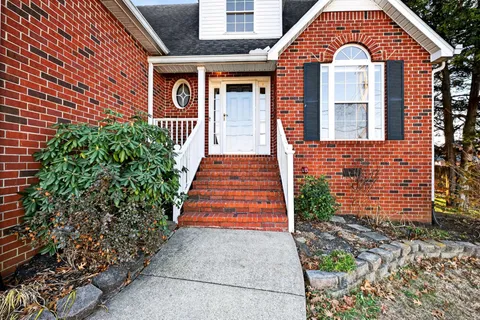 a front view of a house