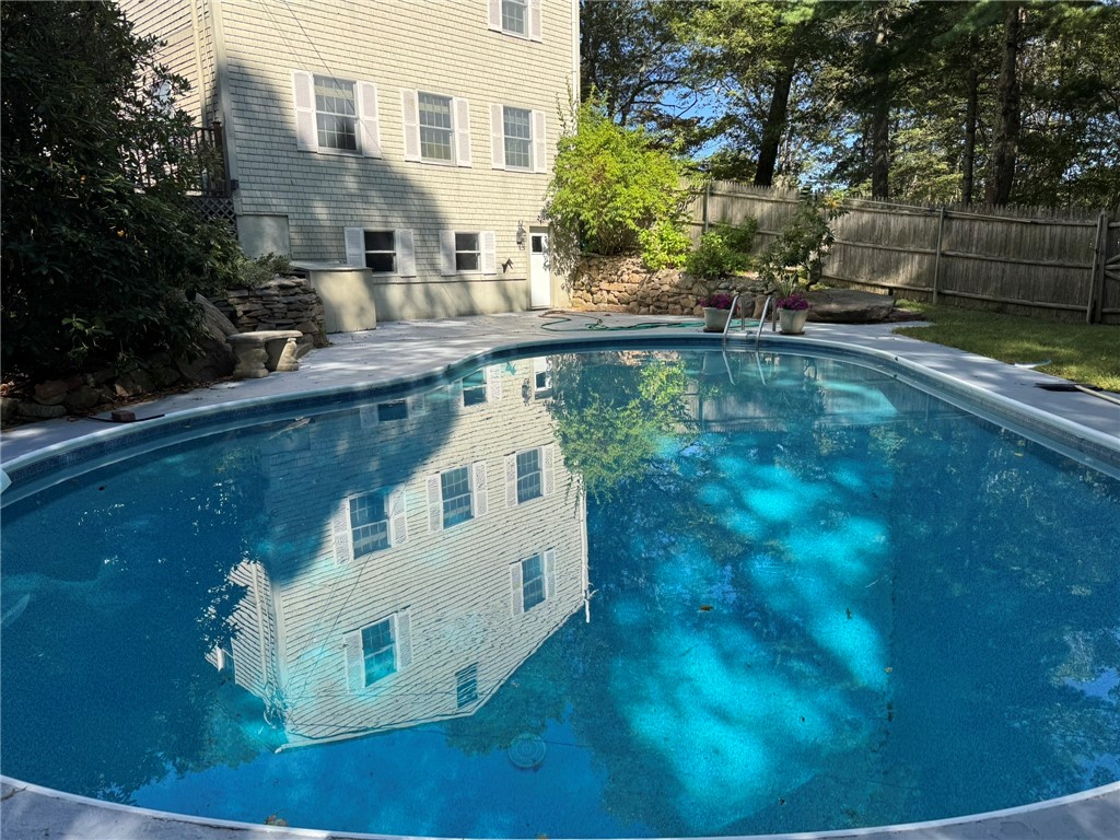 449 Widow Sweets Road Exeter, RI 02822 - Photo 43 of 50 Beautiful backyard oasis with in-ground kidney-shaped pool