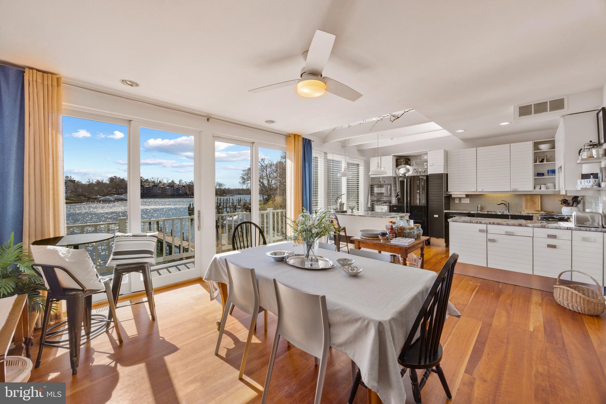 9 Shipwright Street Annapolis, MD 21401 - Photo 13 of 46 Dining area and kitchen beyond